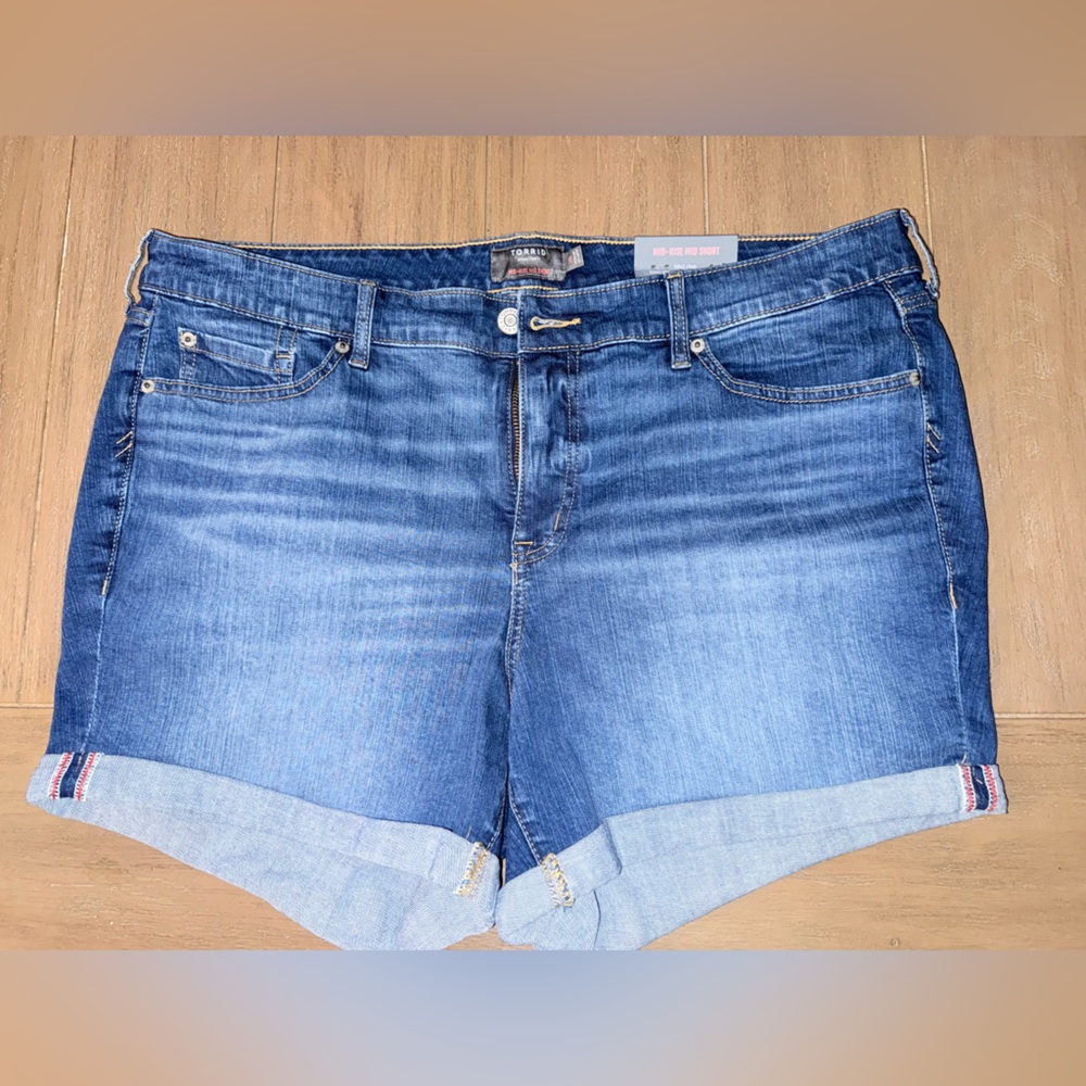 Torrid Dark Blue Denim Shorts
